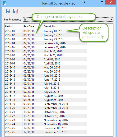 Spire Pay Schedule 2016 BiWeekly